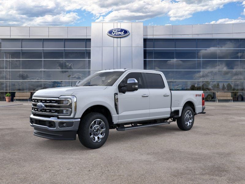 2026 Ford F-350SD Lariat in Oxford White — front three-quarter view