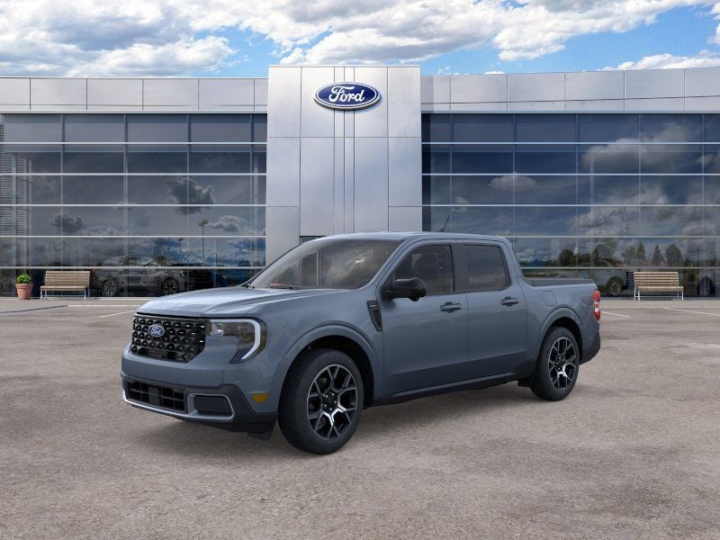 2026 Ford Maverick Lariat in Azure Gray Metallic Tri-Coat — front three-quarter view