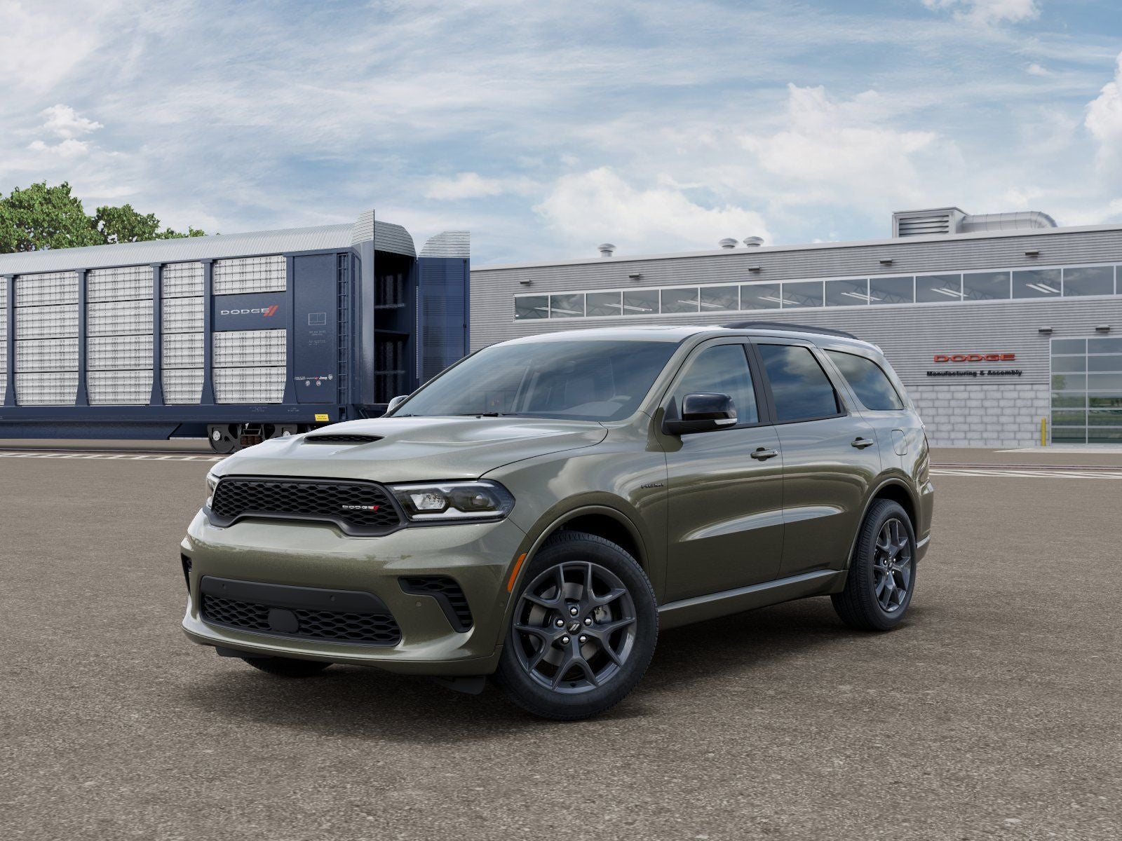 2026 Dodge Durango DURANGO GT PLUS AWD HEMI V8 in Green Machine Exterior Paint — front three-quarter view