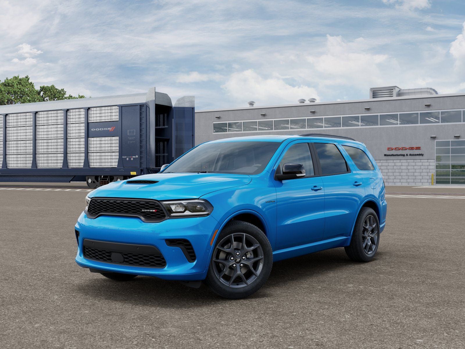 2026 Dodge Durango DURANGO GT PLUS AWD HEMI V8 in B5 Blue Exterior Paint — front three-quarter view