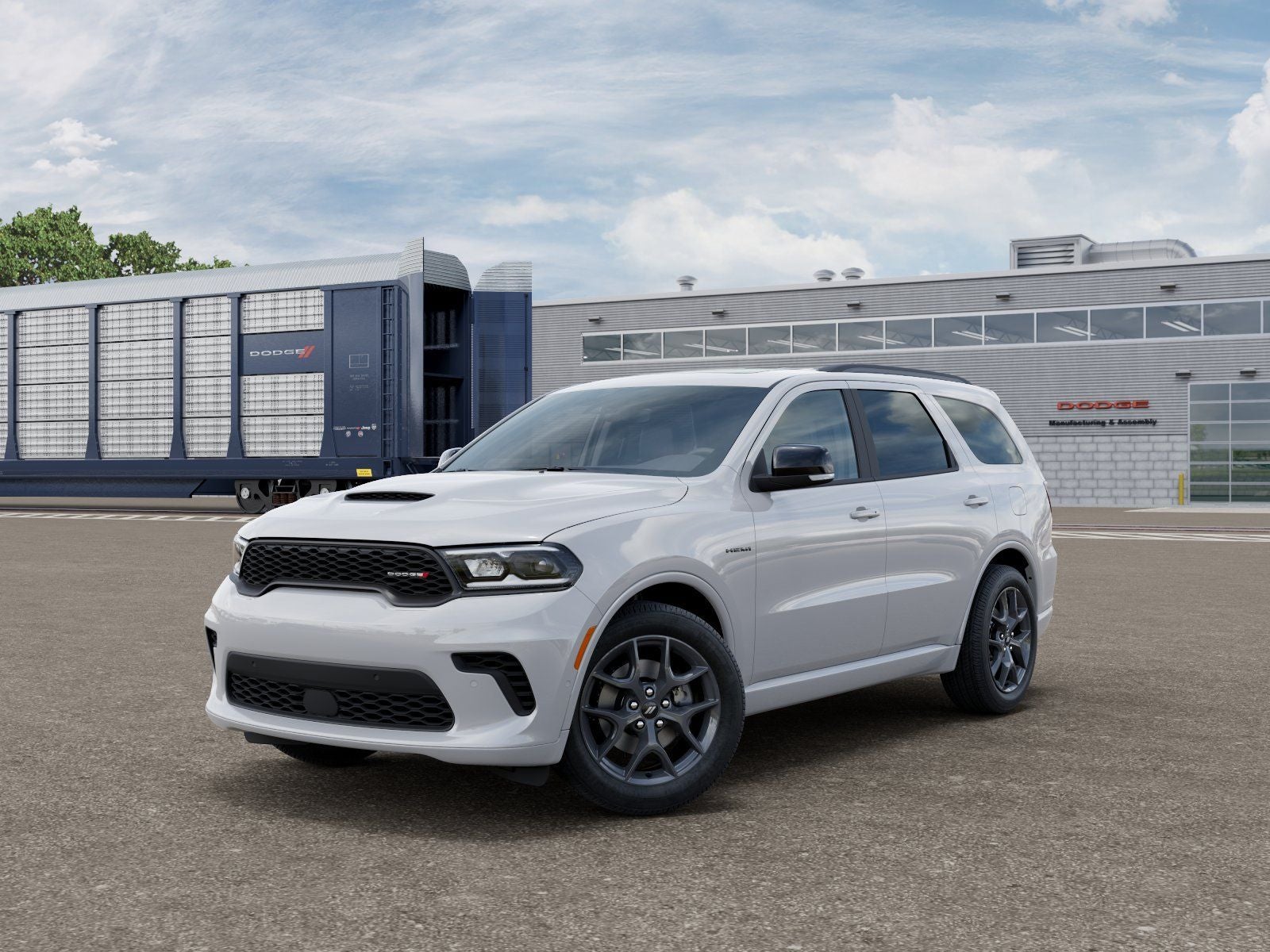 2026 Dodge Durango DURANGO GT PLUS AWD HEMI V8 in White Knuckle Clear-Coat Exterior Paint — front three-quarter view