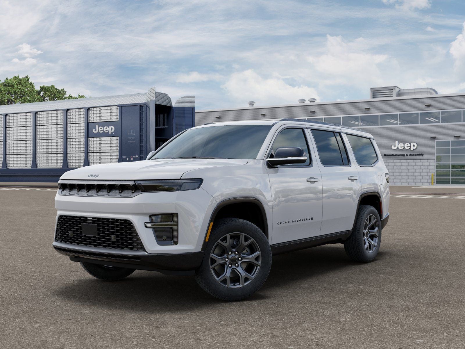2026 Jeep Grand Wagoneer GRAND WAGONEER LIMITED ALTITUDE 4X4 in Bright White Clear-Coat Exterior Paint — front three-quarter view