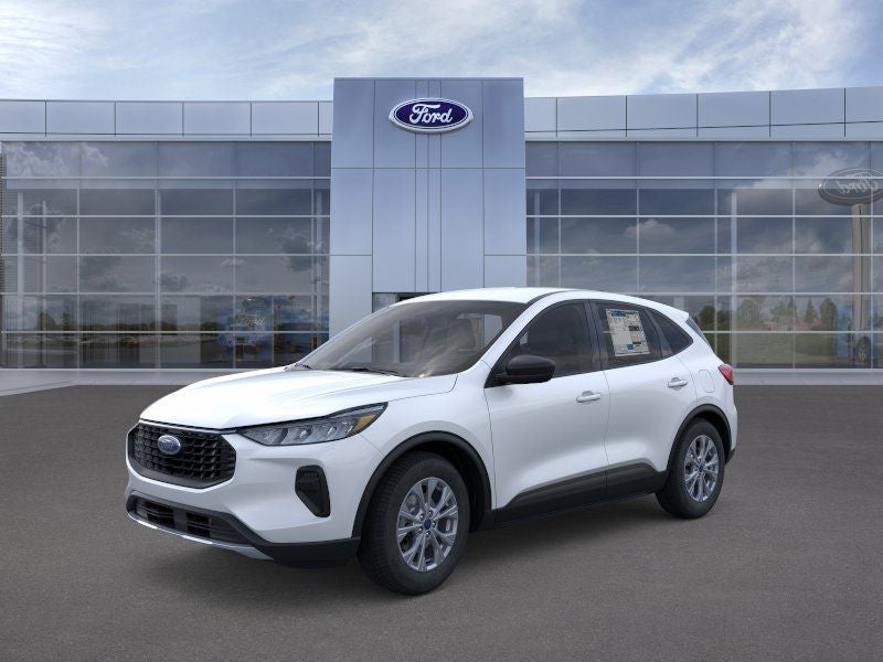 2025 Ford Escape Active in Space Silver Metallic — front three-quarter view