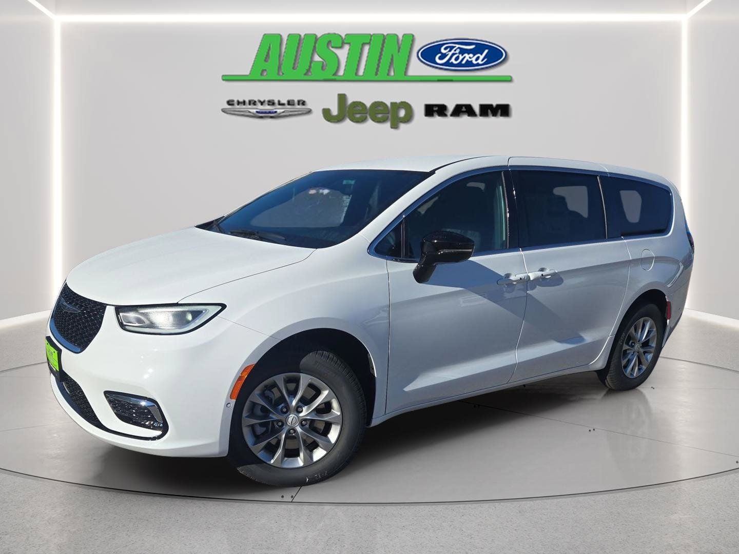 2026 Chrysler Pacifica PACIFICA SELECT AWD in Bright White Clear-Coat Exterior Paint — front three-quarter view