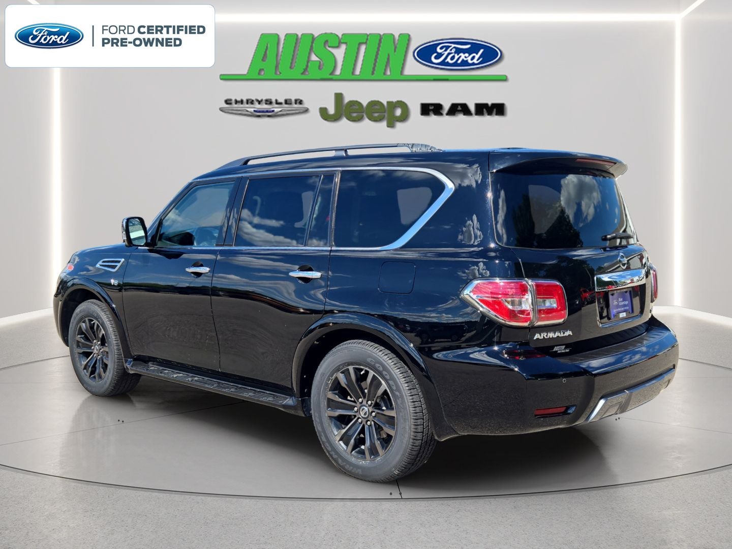 2019 Nissan Armada — rear three-quarter view