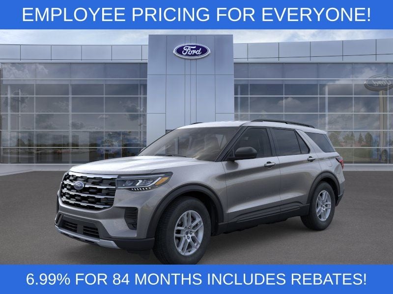 2026 Ford Explorer Active in Carbonized Gray Metallic — front three-quarter view