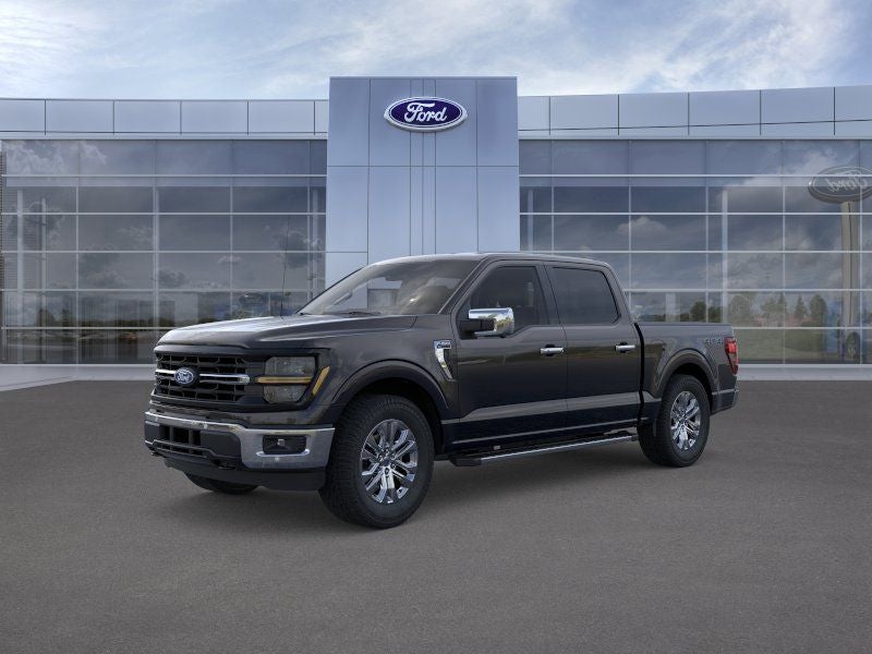 2026 Ford F-150 XLT in Black Metallic — front three-quarter view