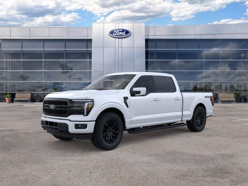 2026 Ford F-150 Lariat in White Metallic — front three-quarter view