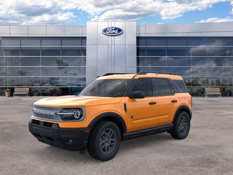 2026 Ford Bronco Sport Big Bend in Orange Fury Metallic Tri-Coat — front three-quarter view
