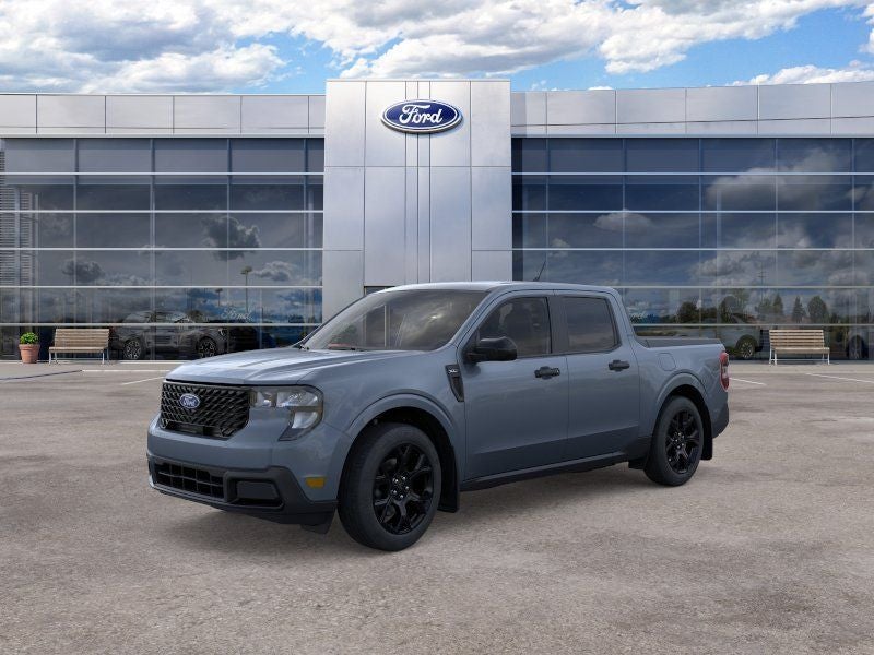 2026 Ford Maverick XLT in Azure Gray Metallic — front three-quarter view