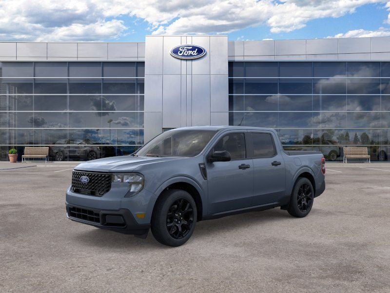 2026 Ford Maverick XLT in Azure Gray Metallic — front three-quarter view